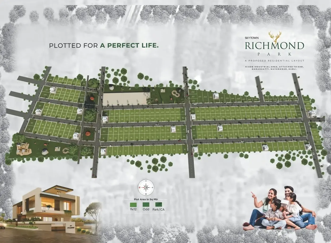 Skytown Richmond Park plotted master plan — click to enlarge